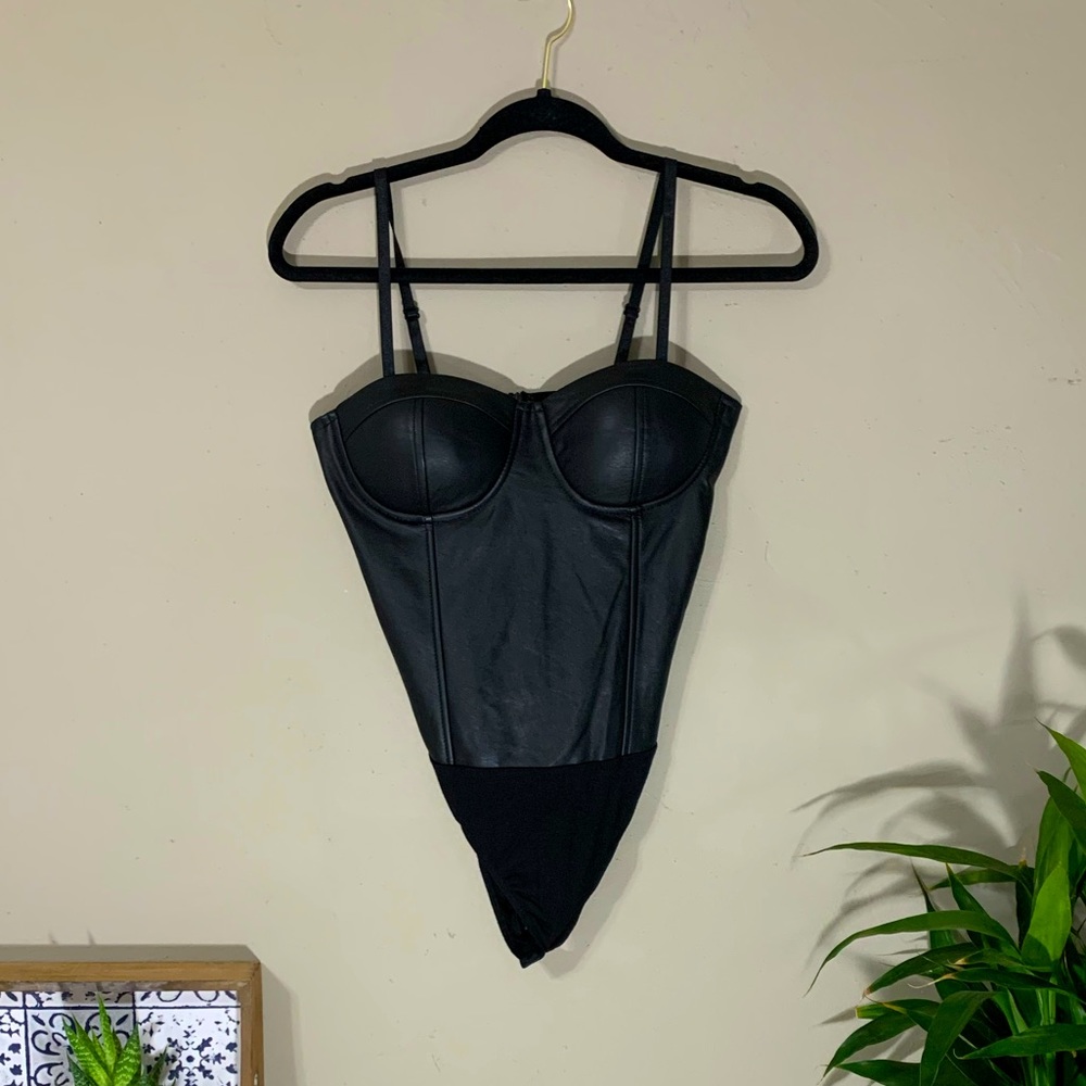 Leather Corset Top